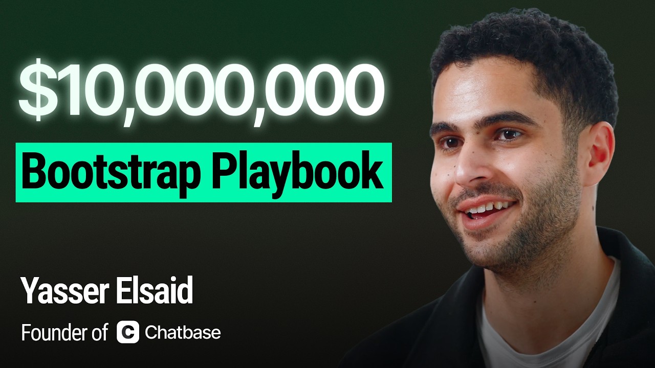 How I Bootstrapped a SaaS to $10M ARR With Zero Funding (15 Q&A) | Chatbase, Yasser Elsaid episode