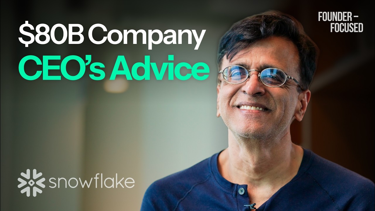How to Build a Career When Everything Is Changing | Snowflake, Sridhar Ramaswamy