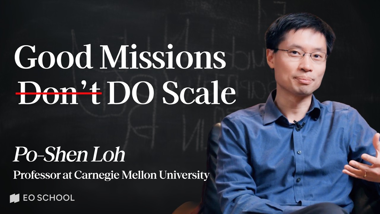 How to Do Good AND Make Money | Carnegie Mellon University Po-Shen Loh episode